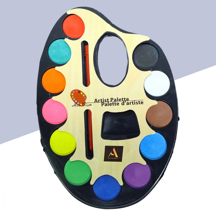 Large Artist Palette Cake 12 Shades (Pack of 1)