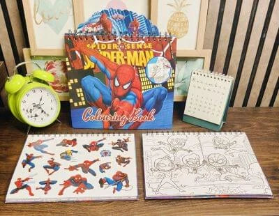 Coloring book with stickers