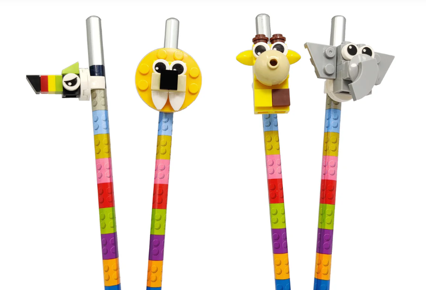 Creative DIY Animal Blocks Pencil Set