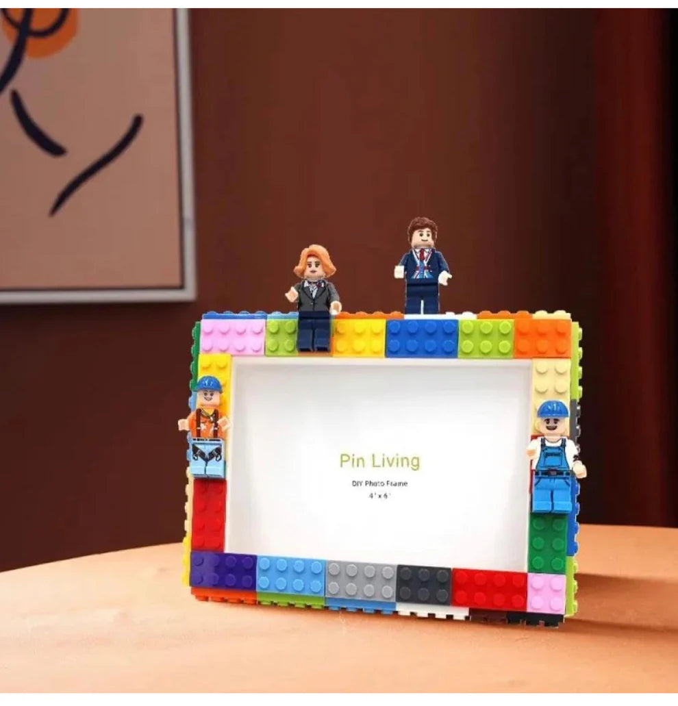 DIY Building Blocks Photo Frame (LEGO Theme)