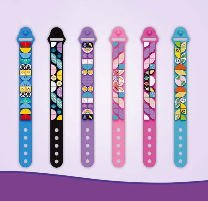 DIY Dots Blocks Silicone Wrist Band