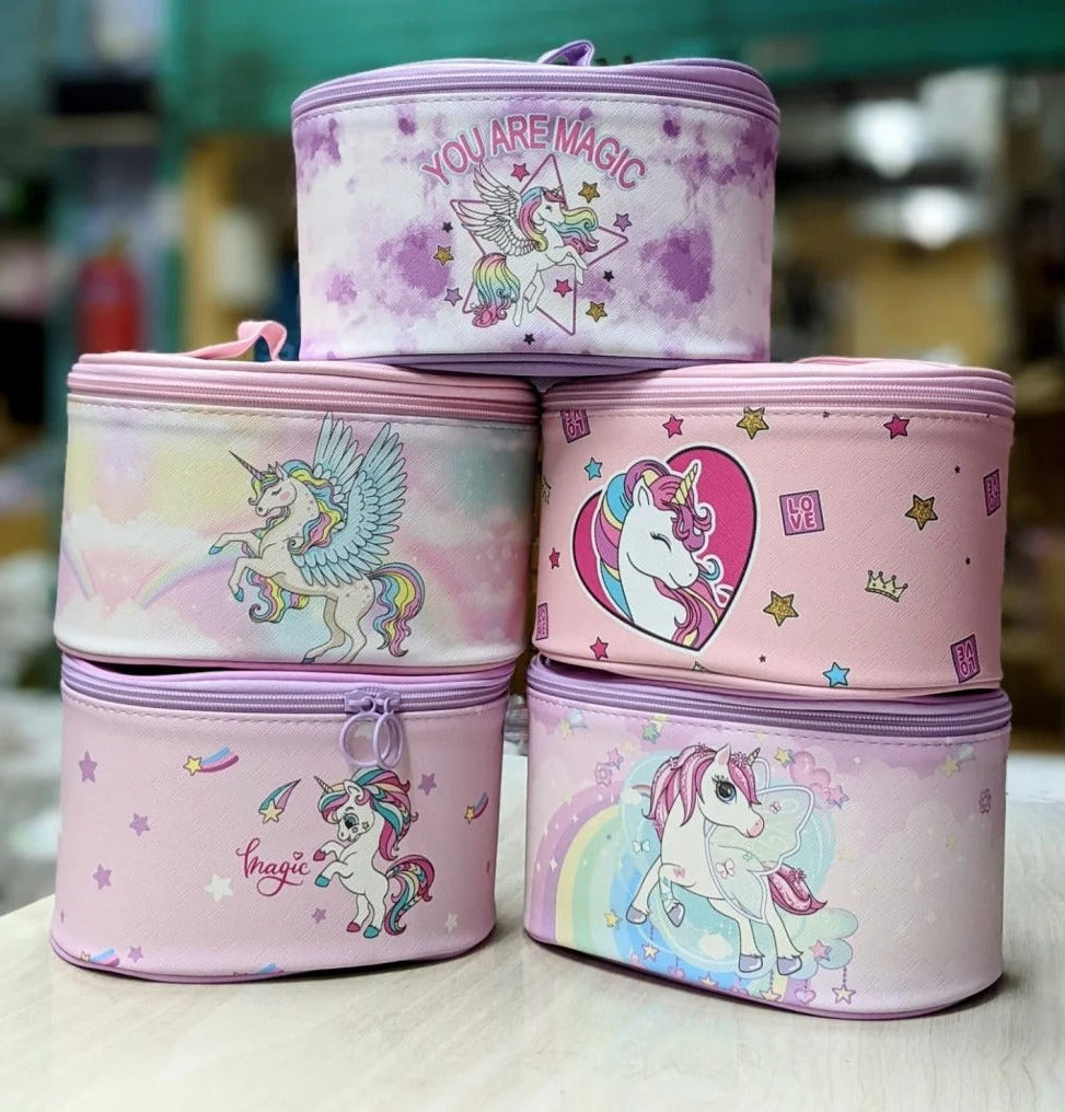 Unicorn Magic Vanity & Storage Case – Pink (2-Piece Set)