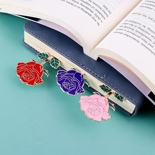 Rose Metal Bookmark