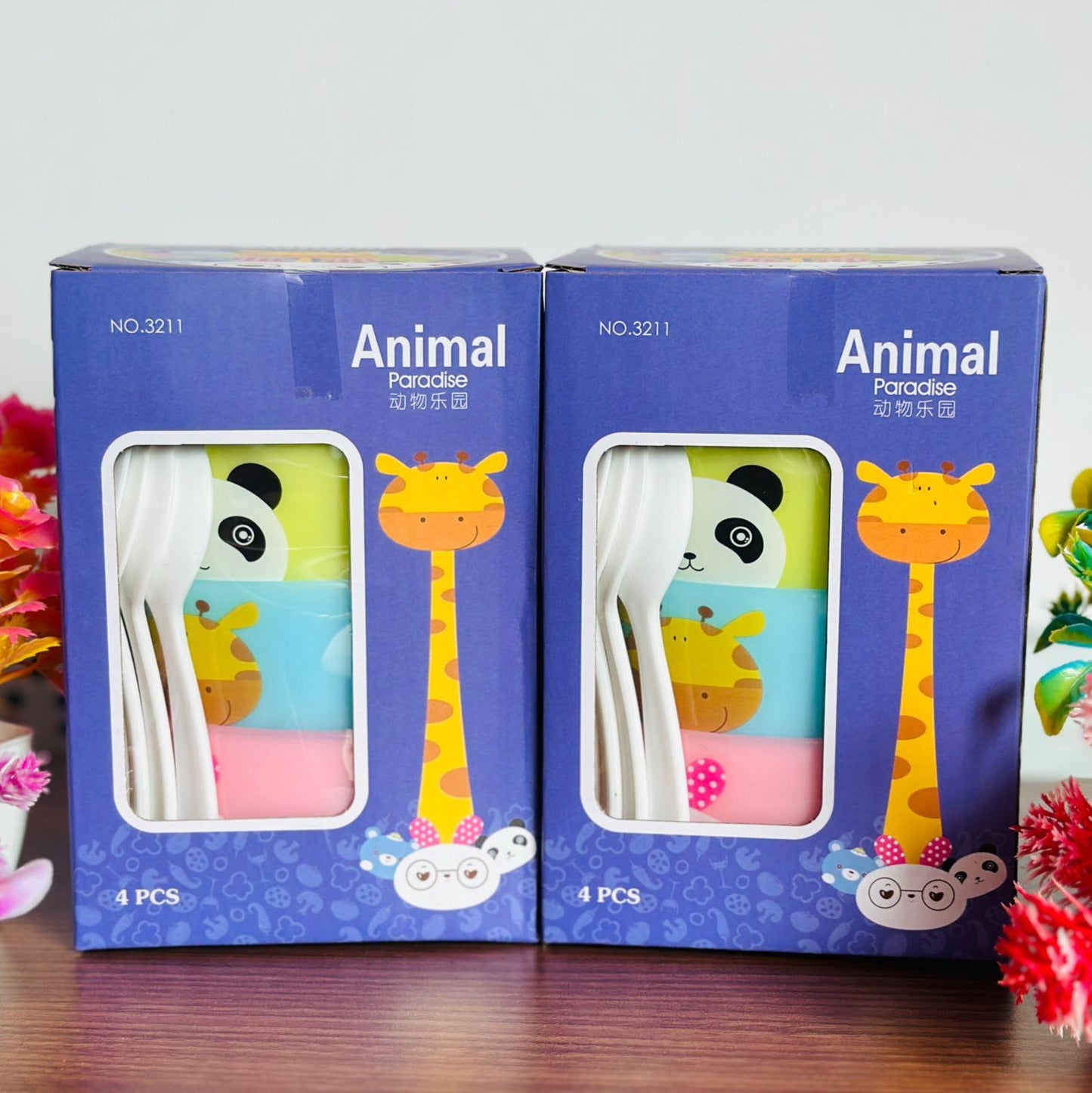 Bowl Set with Spoons | Animal Theme