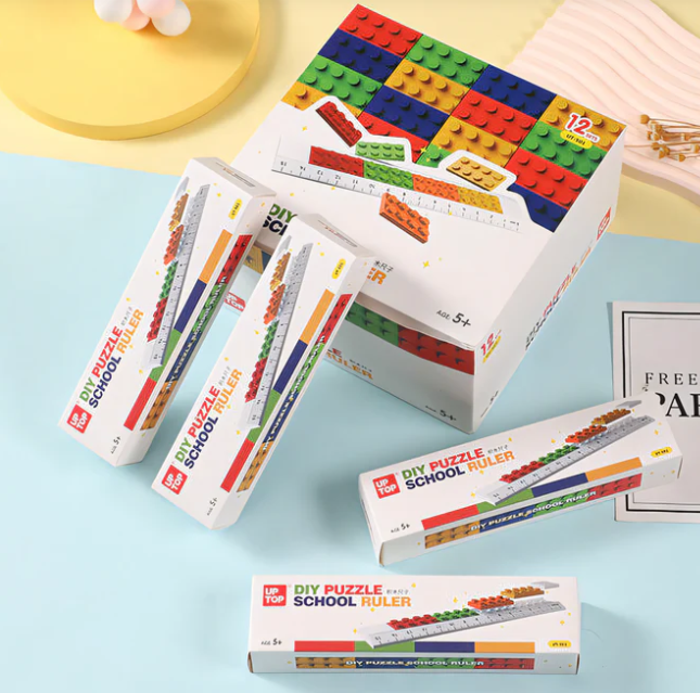 Creative DIY Building Blocks Ruler Set