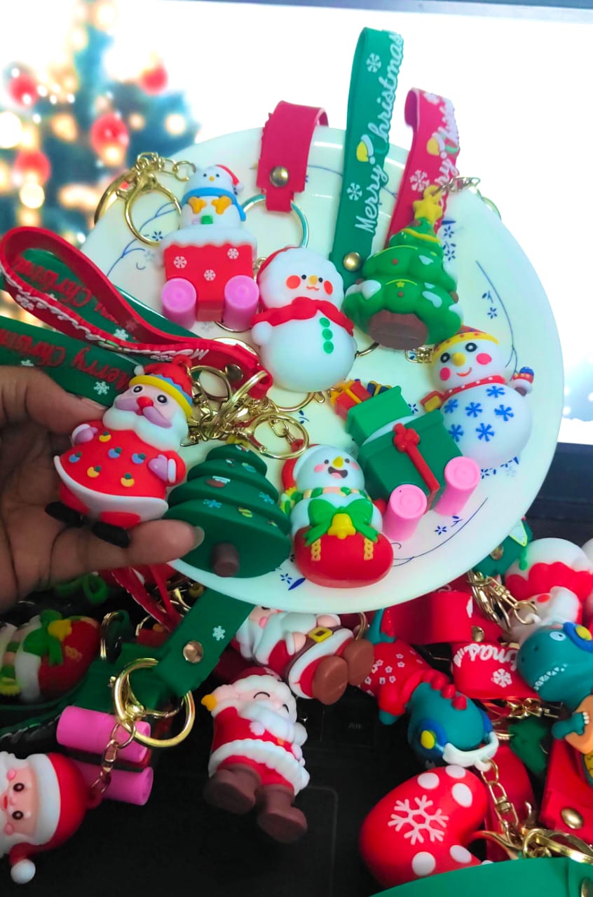 3D Christmas Keychains - set of 2