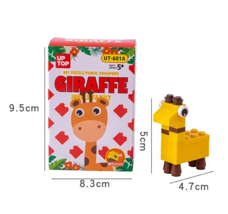 Jungle Family DIY Puzzle LEGO Pencil Sharpener