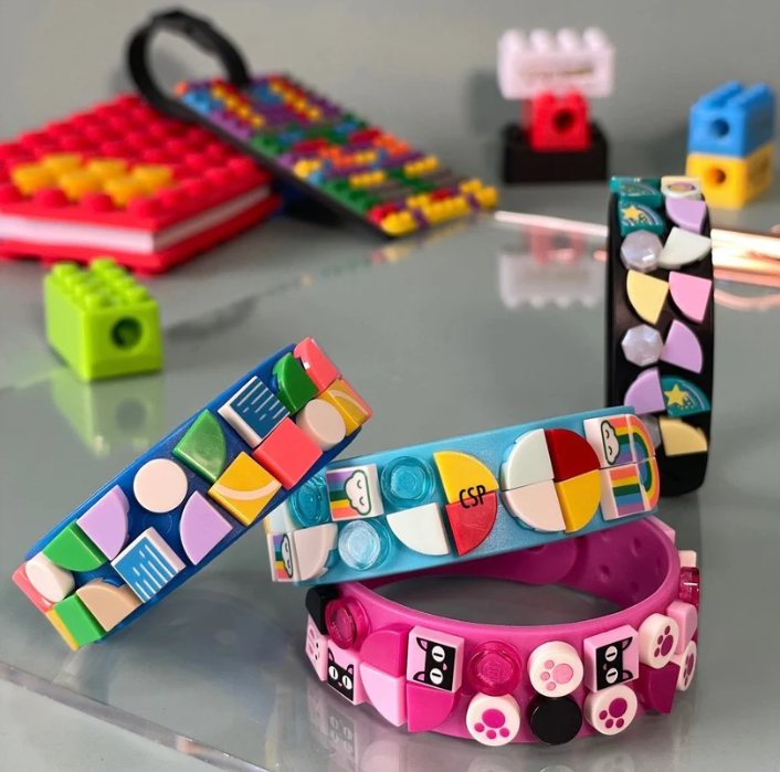 DIY Dots Blocks Silicone Wrist Band