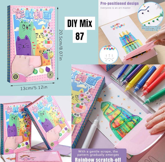 Rainbow scratch off DIY