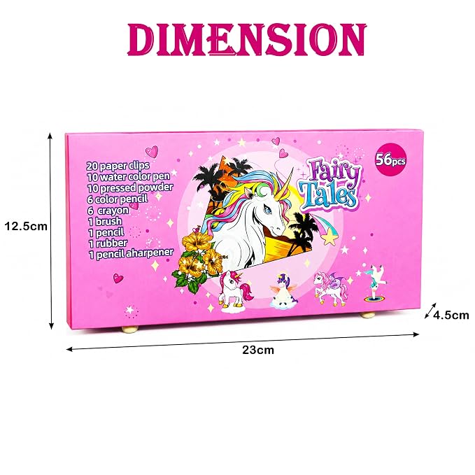 56-Piece Creative Art & Stationery Set