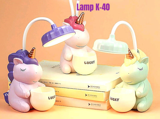 Unicorn LED Desk Lamp with pen-holder