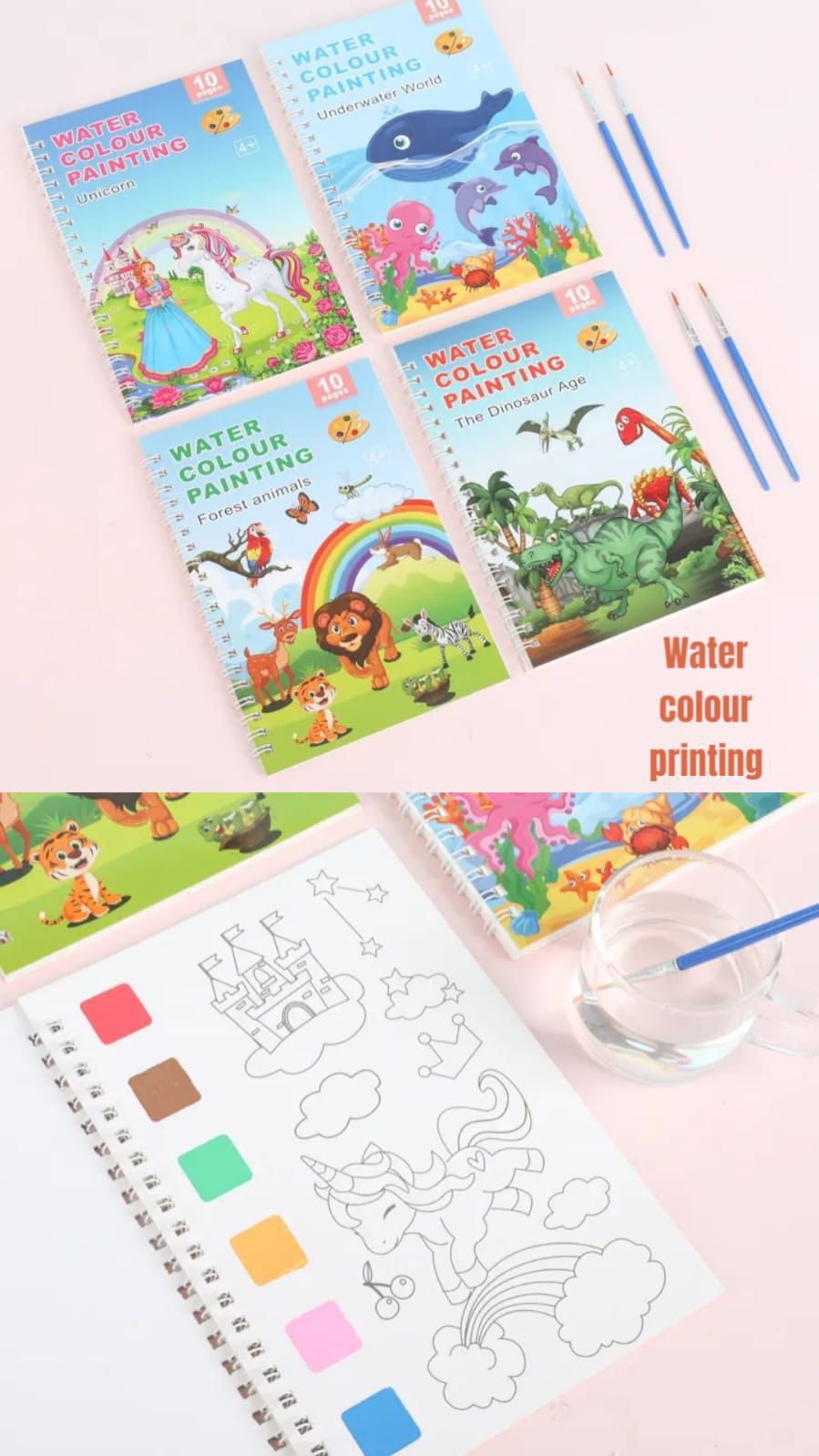 Watercolor Painting spiral book