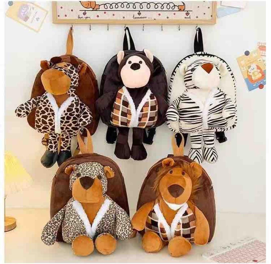 Super cute stuff toy kindergarten bag